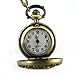 YouYouPifa Fashion Bronze Rose Pattern Retro Relief Design Small Pocket Watch