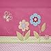 Spring Bloom Printed And Applique Embroidered Kids Valances for Windows , Girls Valance for Bedroom , 50X18