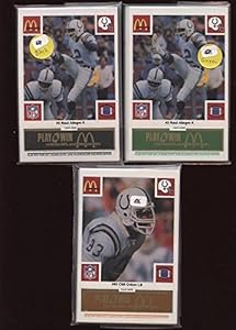 1986 Mcdonalds Football Sets Baltimore Colts (3) Nrmt