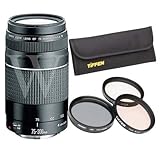 Canon EF 75-300mm f/4-5.6 III Telephoto Zoom Lens for Canon SLR Cameras + T ....