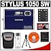 Olympus Stylus 1050 SW 10.1MP Waterproof / Shockproof Digital Camera (Blue) + Spare Li-42B Battery + Case + Accessory Kit