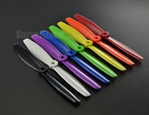 DAL Props "Indestructible" 6040 Regular 6" Propellers (2CW. 2CCW) - Green