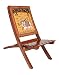 Rajrang Ultimate Brown Wood Hand Painted Elephant Chair RS.5694.00