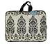 White Palazzo Damask Laptop Tote - Large
