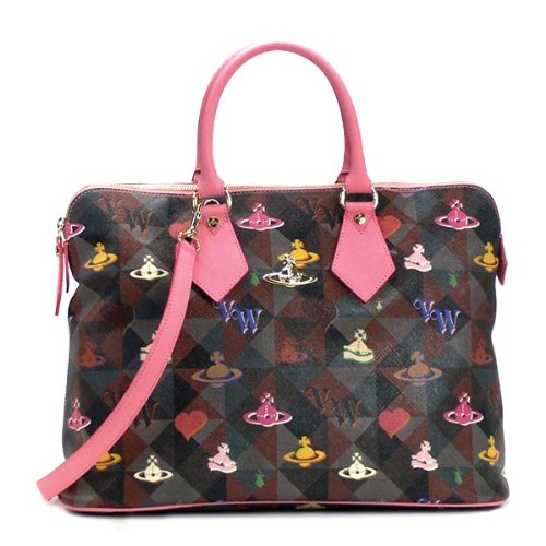 ヴィヴィアンウエストウッド ブリーフケース VIVIENNE WESTWOOD VWW 13146 LOGOMANIA ﾌﾞﾘｰﾌｹｰｽ PK 並行輸入