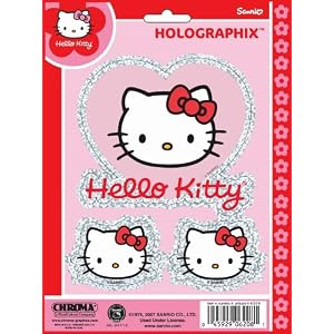 Hello Kitty Face Sanrio Holographic Decal Sticker Kit