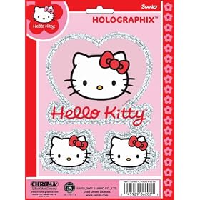 Hello Kitty Face Sanrio Holographic Decal Sticker Kit