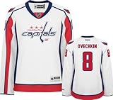 Alex Ovechkin Women's Jersey: Reebok White #8 Washington Capitals Women's Premier Jersey