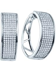 0.91CTW DIAMOND MICRO PAVE EARRINGS