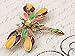 Alilang Design Colorful Enamel Dragonfly Red Green Insect Pin Brooch