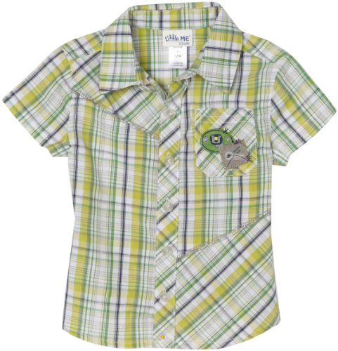 Little Me Trekker Shirt, Green/Multi, 24 Months 