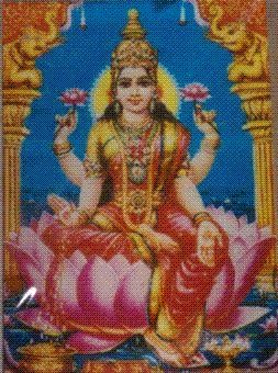 Laxmi Car Sticker in Acrylic Holder (1.5" x 1.5")