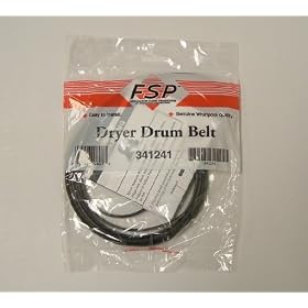 Whirlpool Dryer Belt 341241 - Also Fits Kenmore with Prefix 110, Roper, Kitchenaid, and Estate