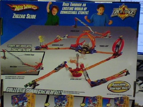 Childrens Toyshop  Toys : Hot Wheels Zigzag Slide Trick Tracks