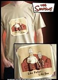 Les Simpson T-Shirt Beige Homme Like Father Like Son Taille M