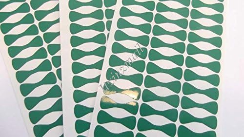 Vinyl 50 ct 1" Green Bow Ties Easy Peel Off and Stick 50 ct Total