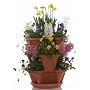 Mini-Garden Stacker- Stackable / Hangable Self-Watering All Season Planter (Color: Terra Cotta) - Indoor / Outdoor Stacking Flower Pot-Flowers, Herbs, Plants, Garden, Indoor Gardening & More. Great Gift.