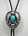 German Silver & Turquoise Bolo Tie