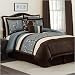 Bundle-16 Cocoa Flower Comforter Set in Blue Size: California King