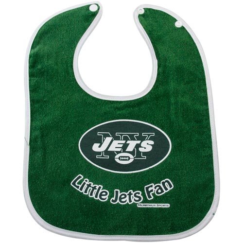 New York Jets 2-Tone Snap Baby Bib