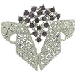 Vintage Bridal Bouquet Birthstones Jewelry Brooch Gifts