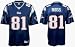 Randy Moss Jersey: Reebok Navy Replica #81 New England Patriots Jersey - Medium