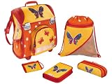 Hama 24421 - Schulranzenset "Step by Step" Motiv  Butterfly , 5 teilig - 