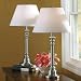 Set of 2 Brushed Steel 27 Victorian Table Desk Lamps