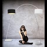 DESIGN BOGENLAMPE von DESIGN DELIGHTS lounge stehlampe schwanenhals lampe schwarz Bogenleuchte