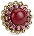 Liz Palacios "Piedras" Red Swarovski Crystal And Cabochon Ring Liz Palacios "Piedras" Red Swarovski Crystal And Cabochon Ring
