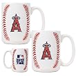 Los Angeles Angels MLB 2pc Ceramic Gameball Mug Set - Primary Logo by Great American Products