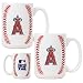 Los Angeles Angels MLB 2pc Ceramic Gameball Mug Set - Primary Logo by Great American Products
