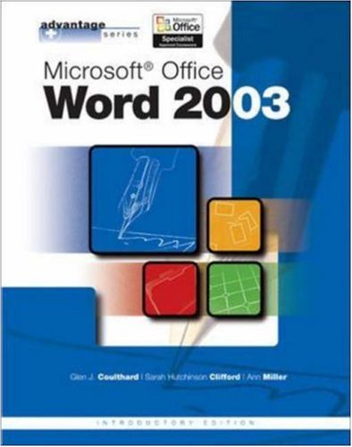 Advantage Series: Microsoft  Office Word 2003, Intro Edition