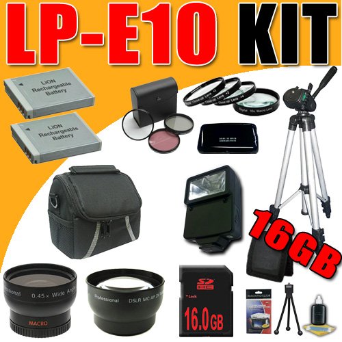 TWO LP-E10 Lithium Ion Replacement LPE10 Battery