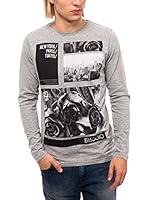BIAGGIO Camiseta Manga Larga (Gris)