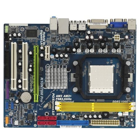 ASRock Socket AM2+/Hyper SLI/GeForce 8200/A&V&GbE/MATX Motherboard K10N78M-Pro
