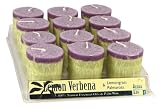 Candle, Scented Votives 100% Pure Essential Oils, Lemon Verbena-Palma Rosa- Lemongrass 12x2 OZ