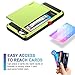 Vofolen Case for iPhone 6 Plus Case iPhone 6S Plus Case Wallet Impact Resistant Anti-Scratch Protective Shell Shockproof Rubber Bumper Cover Card Slot Holder Case for iPhone 6 Plus 6S Plus - Lime