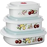 Reston Lloyd Corelle Coordinates Microwave Cookware Set, Chutney