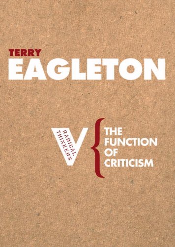 the function of criticism radical thinkers