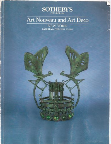 Sotheby's Art Nouveau and Art Deco, New York, Feb., 23, 1985