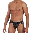 Teeser Jock Men's Faux Croc Back Lace Up Jock Strap By Gregg Homme