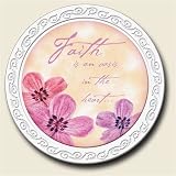 Scentiment Coaster with saying ~ Faith is an Oasis in the Heart ~ vanilla aro...