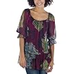 Juniors' Xhilaration&reg; Chase Boho Top - Pink