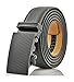 Marino Menâ€™s Genuine Leather Ratchet Dress Belt With Automatic Buckle, Enclosed in an Elegant Gift Box - Black - Adjustable from 28