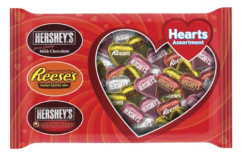 Hershey's Valentine's Assorted Hearts, 15 Ounce Bag