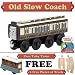 Old Slow Coach from Thomas The Tank Engine Wooden Train Set - Free 2 Pieces of Track & Free Toby Train