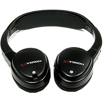 XO Vision IR620 Universal IR Wireless Foldable Headphones for In-Car Video Listening