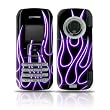 Purple Neon Flames Design Protective Skin Decal Sticker for LG enV VX9900 Cell Phone