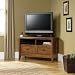 Sauder August Hill Corner Entertainment Stand Oiled Oak